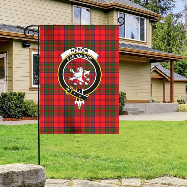 Heron Tartan Crest Garden Flag For Discount - Image 4
