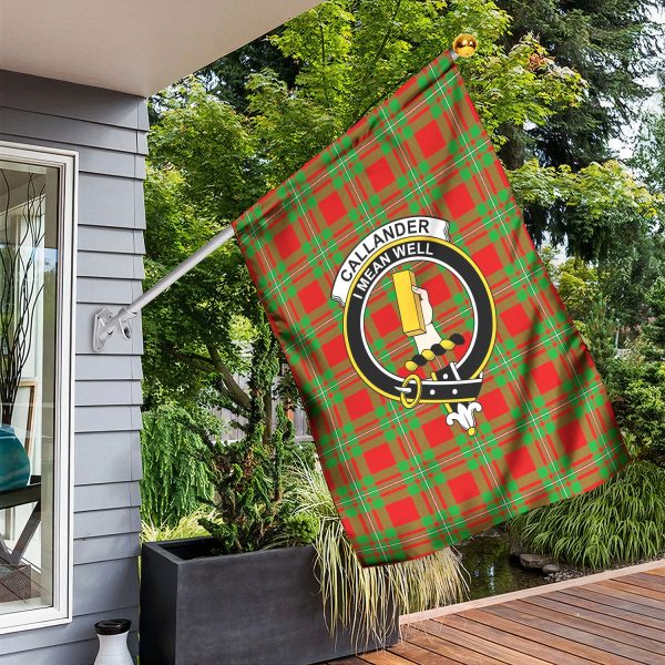 Callander Tartan Crest Garden Flag For Cheap - Image 3