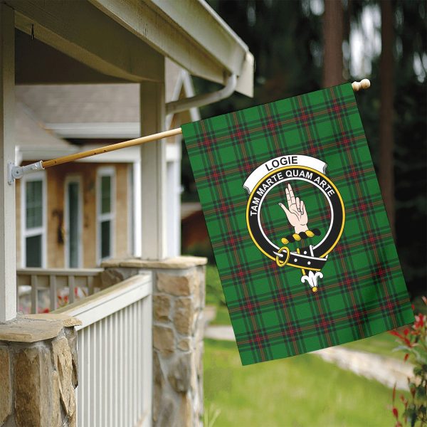 Logie Tartan Crest Garden Flag Sale - Image 5