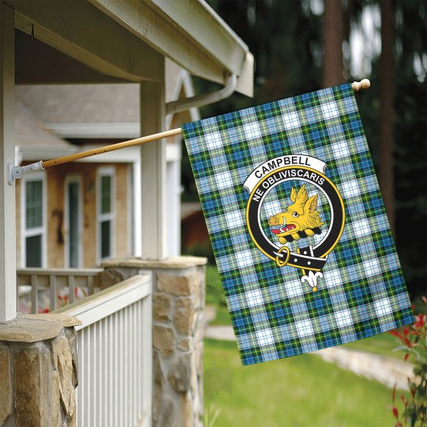 Campbell Dress Tartan Crest Garden Flag Online Sale - Image 5