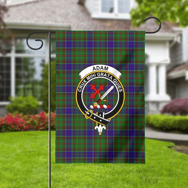 Adam Tartan Crest Garden Flag on Sale