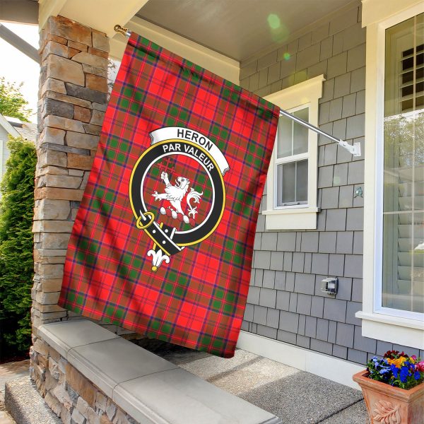 Heron Tartan Crest Garden Flag For Discount - Image 2
