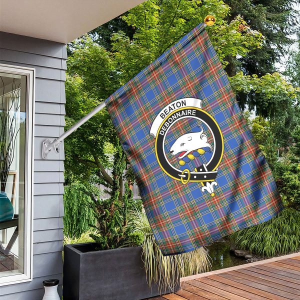 Beaton Ancient Tartan Crest Garden Flag For Discount - Image 3