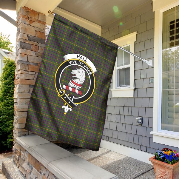 Hall Tartan Crest Garden Flag Online Sale - Image 2