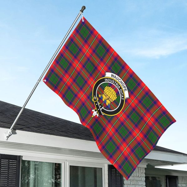 Wauchope (or Waugh) Tartan Crest House Flag For Discount
