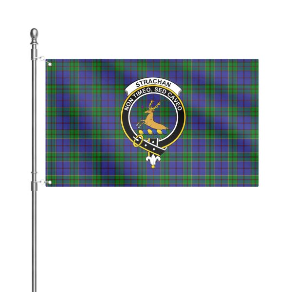 Strachan Tartan Crest House Flag Online Hot Sale - Image 2