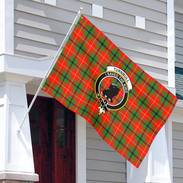 Turnbull Dress Tartan Crest House Flag on Sale - Image 3