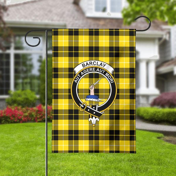 Barclay Dress Modern Tartan Crest Garden Flag For Sale