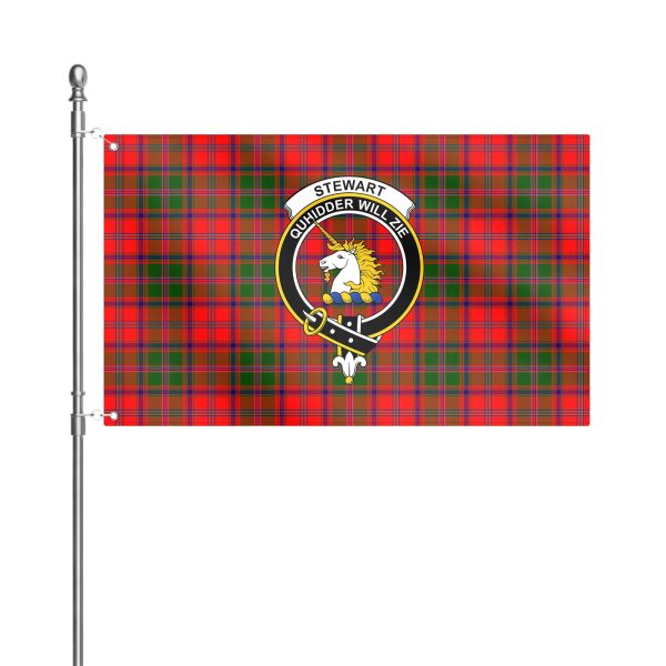 Stewart of Appin Modern Tartan Crest House Flag Online - Image 2