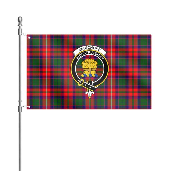 Wauchope (or Waugh) Tartan Crest House Flag For Discount - Image 2