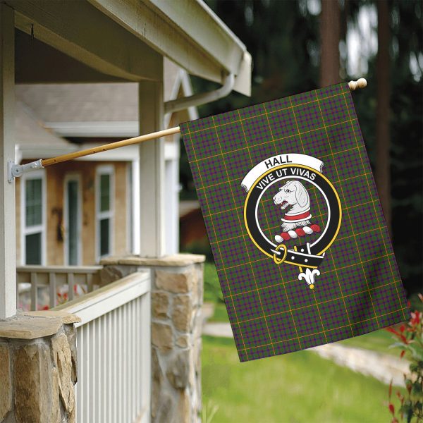 Hall Tartan Crest Garden Flag Online Sale - Image 5