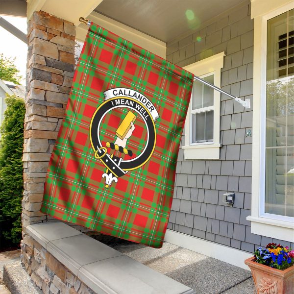 Callander Tartan Crest Garden Flag For Cheap - Image 2
