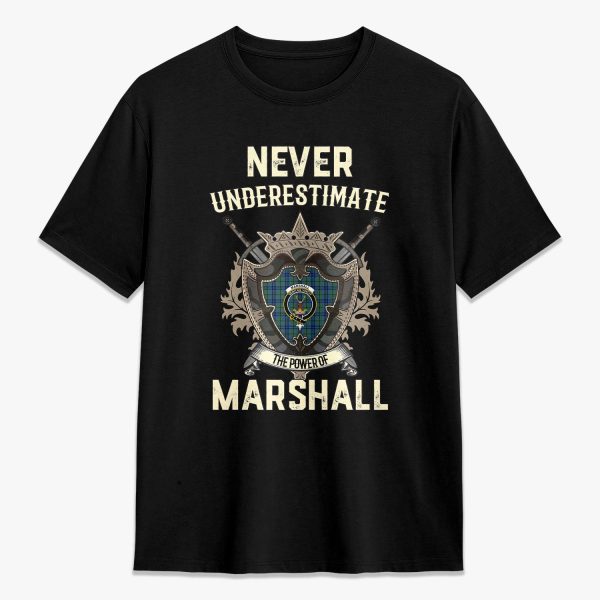 Marshall Tartan Crest 2D T-shirt - Never Underestimate Style Online now