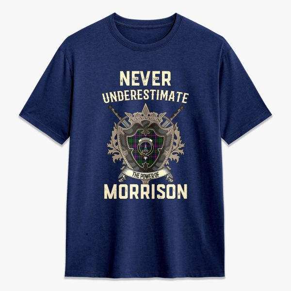 Morrison Modern Tartan Crest 2D T-shirt - Never Underestimate Style Online Hot Sale - Image 3
