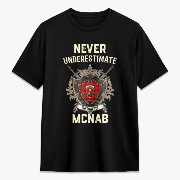 McNab Modern Tartan Crest 2D T-shirt - Never Underestimate Style For Discount