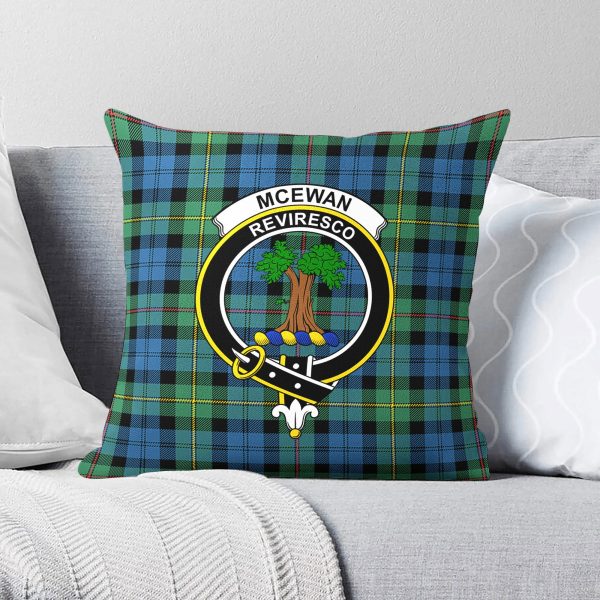 McEwan Ancient Tartan Crest Pillow Cover Discount