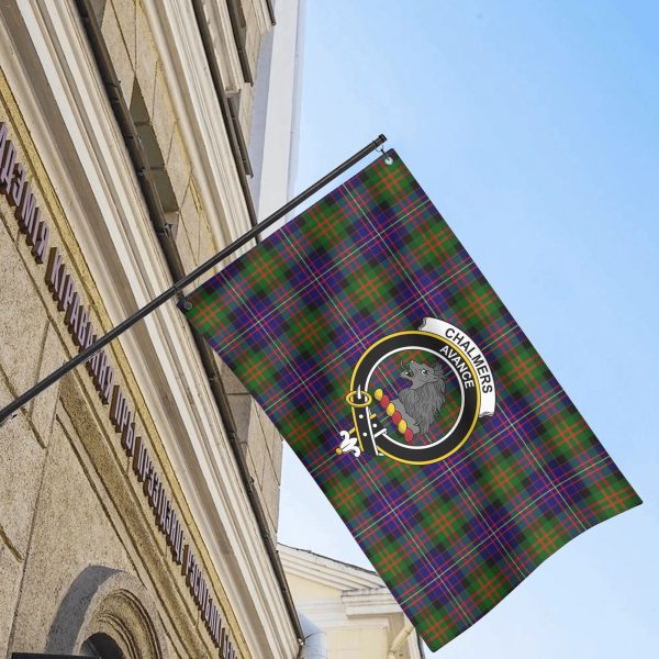 Chalmers Tartan Crest House Flag Online Hot Sale - Image 4