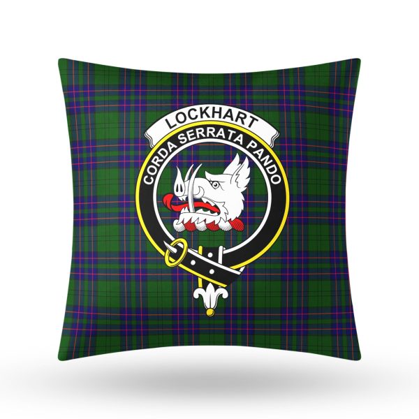 Lockhart Modern Tartan Crest Pillow Cover Online Sale - Image 3