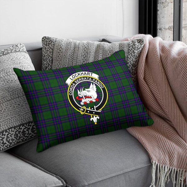 Lockhart Modern Tartan Crest Pillow Cover Online Sale - Image 5