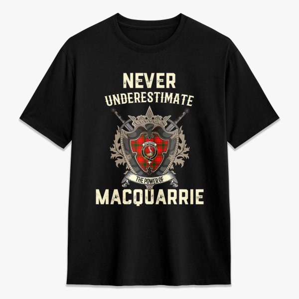 MacQuarrie Tartan Crest 2D T-shirt - Never Underestimate Style Online Hot Sale