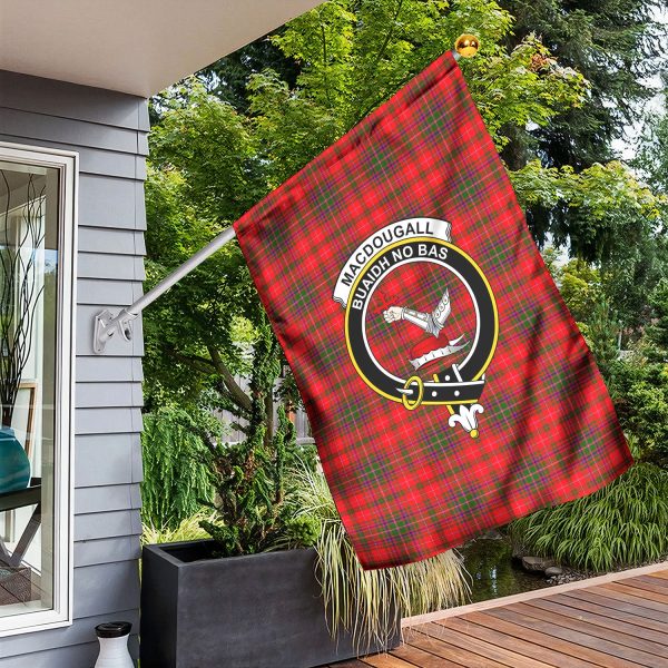 MacDougall Modern Tartan Crest Garden Flag Sale - Image 3