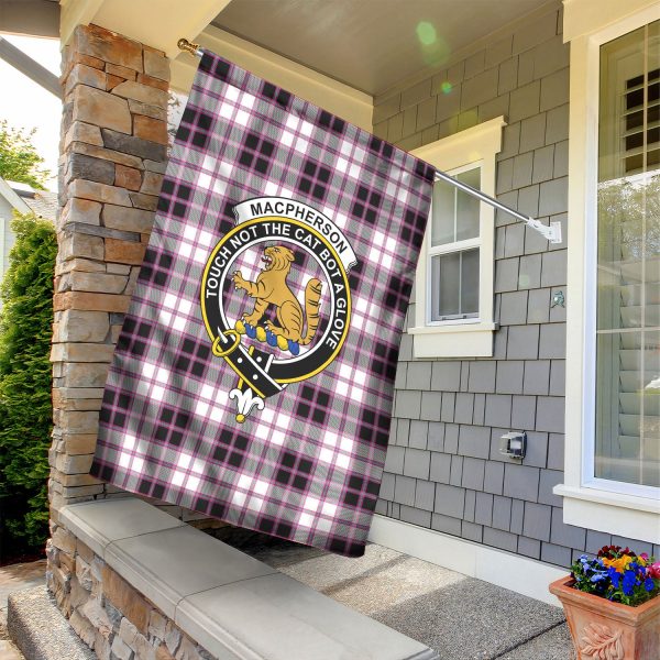 MacPherson Hunting Modern Tartan Crest Garden Flag on Sale - Image 2