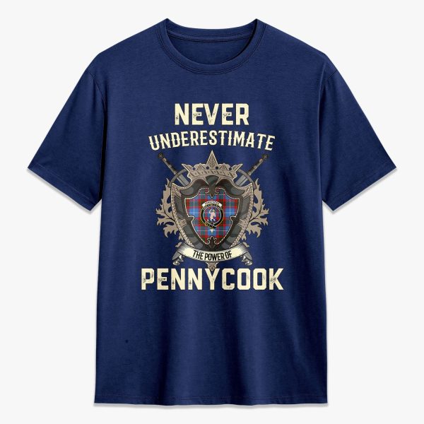 Pennycook Tartan Crest 2D T-shirt - Never Underestimate Style Cheap - Image 3