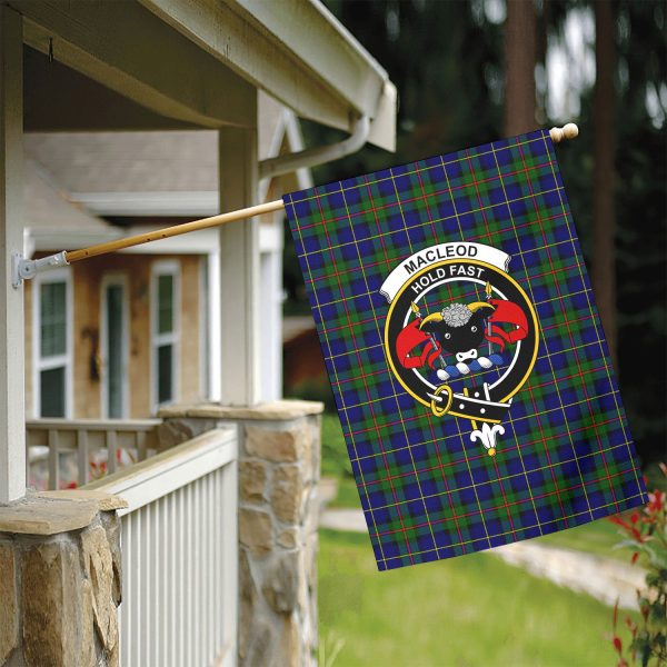 MacLeod of Harris Modern Tartan Crest Garden Flag For Cheap - Image 5