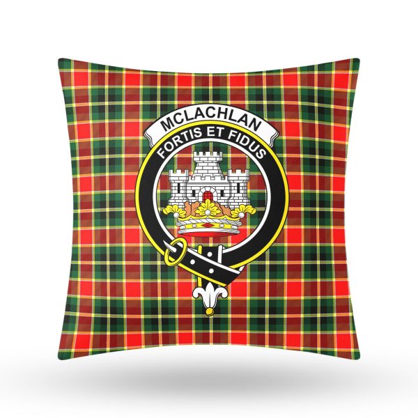 McLachlan Hunting Modern Tartan Crest Pillow Cover Supply - Image 3
