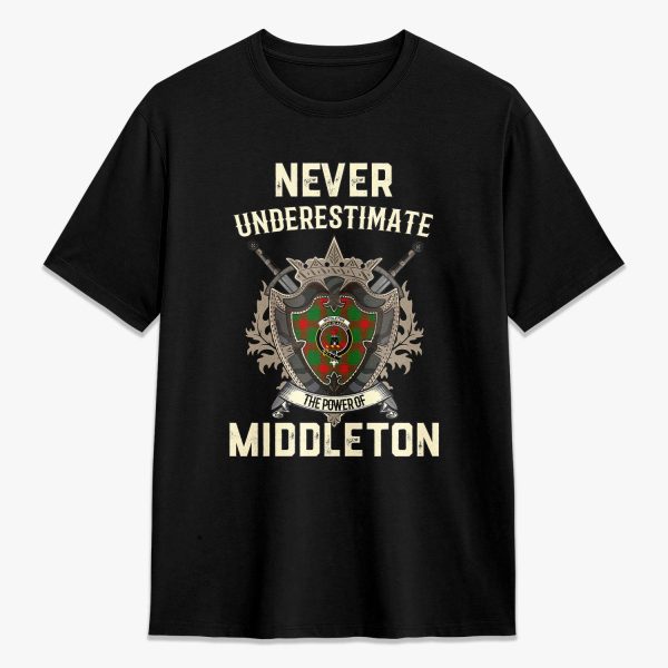 Middleton Modern Tartan Crest 2D T-shirt - Never Underestimate Style Supply