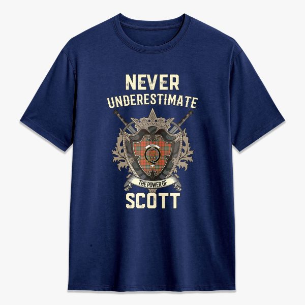 Scott Ancient Tartan Crest 2D T-shirt - Never Underestimate Style Online now - Image 3