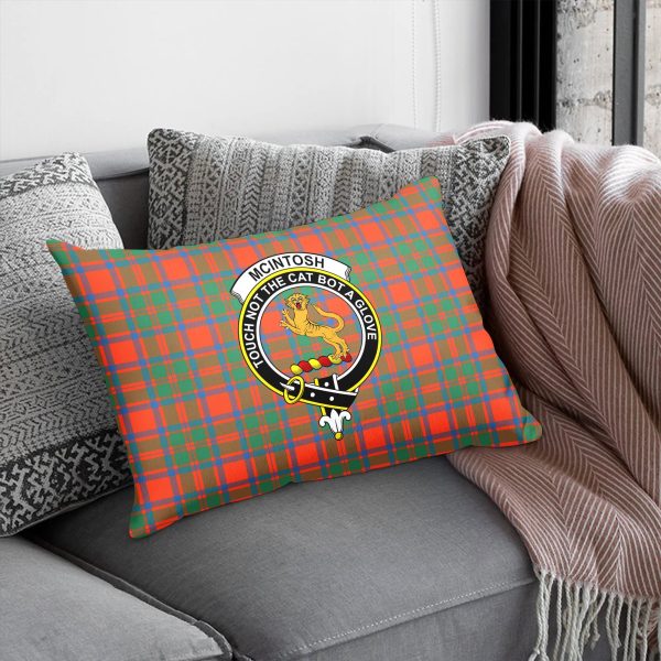 McIntosh Ancient Tartan Crest Pillow Cover Online Hot Sale - Image 5