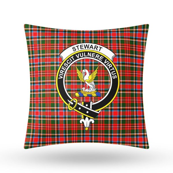 Stewart Royal Tartan Crest Pillow Cover Online Hot Sale - Image 3