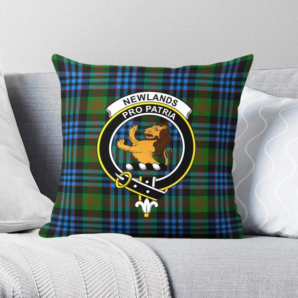 Newlands Tartan Crest Pillow Cover For Cheap