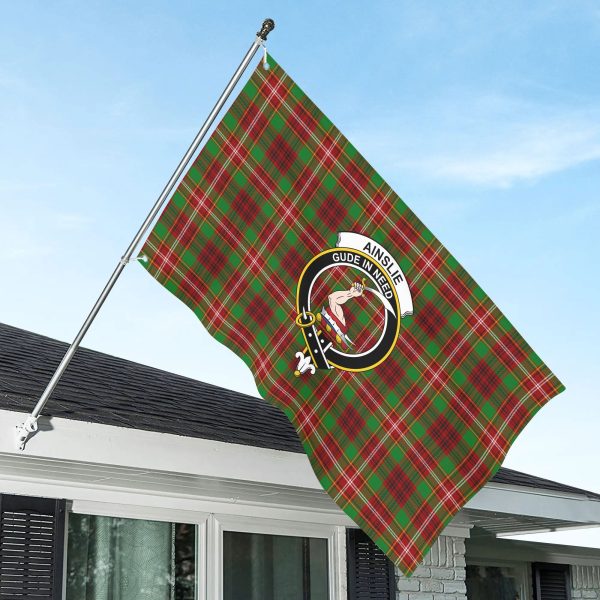 Ainslie Tartan Crest House Flag Fashion