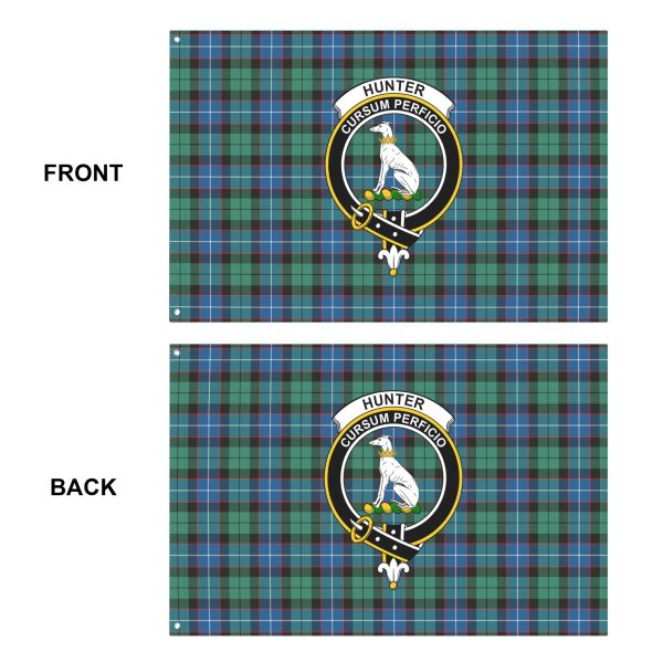 Hunter Ancient Tartan Crest House Flag Fashion - Image 5