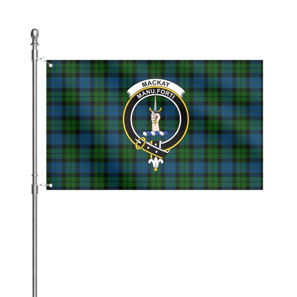 MacKay Modern Tartan Crest House Flag Online - Image 2
