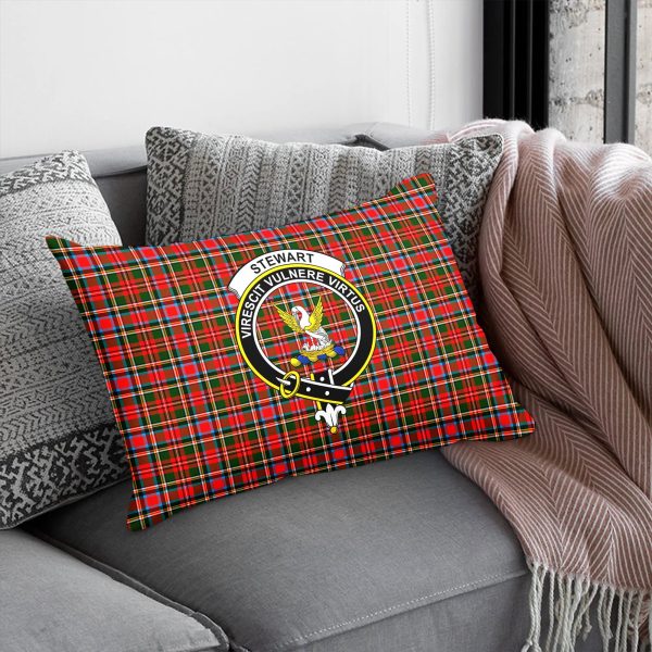 Stewart Royal Tartan Crest Pillow Cover Online Hot Sale - Image 5