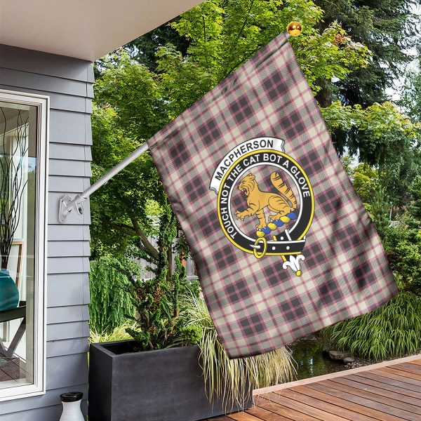 MacPherson Hunting Ancient Tartan Crest Garden Flag Sale - Image 3