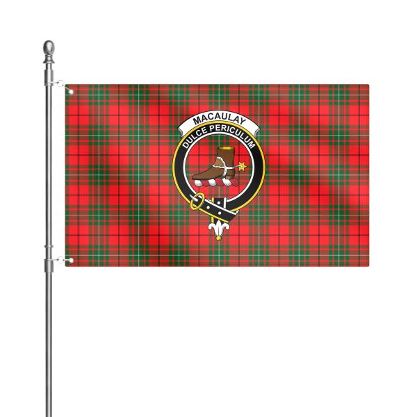 MacAulay Modern Tartan Crest House Flag Fashion - Image 2