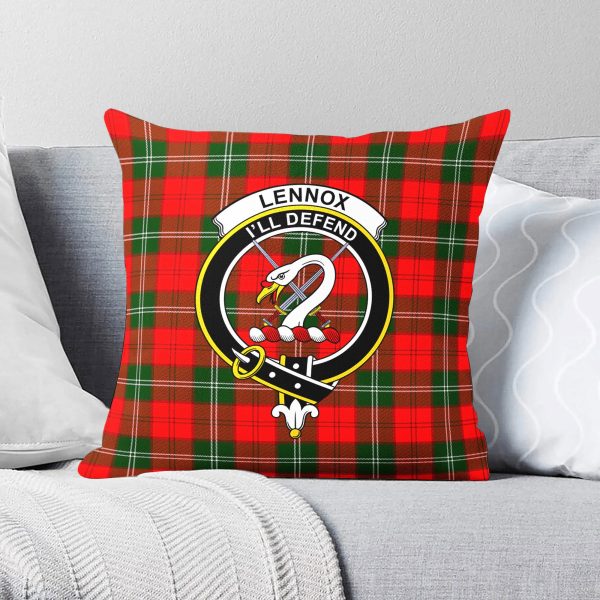 Lennox Tartan Crest Pillow Cover Supply