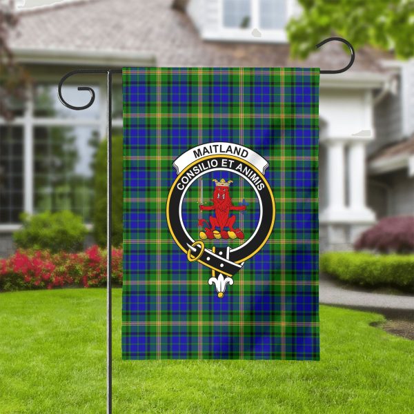 Maitland Tartan Crest Garden Flag Online Hot Sale