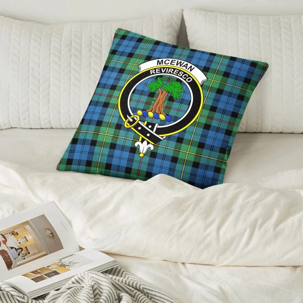 McEwan Ancient Tartan Crest Pillow Cover Discount - Image 2