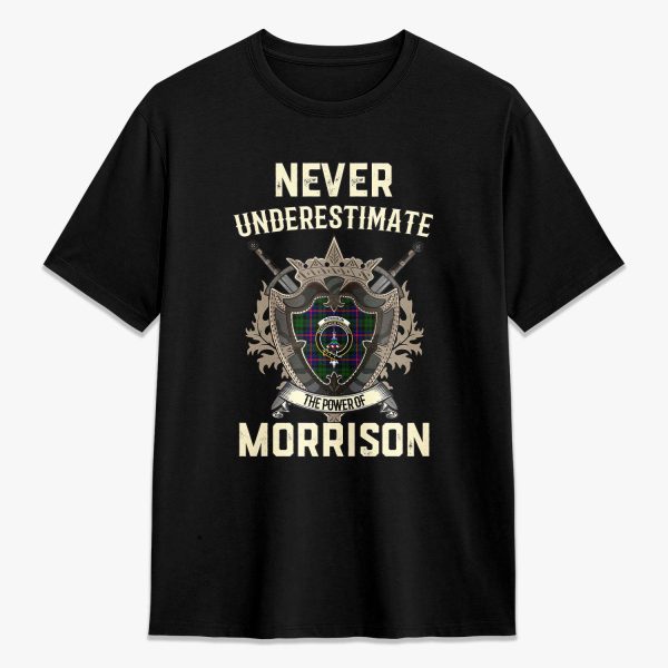 Morrison Modern Tartan Crest 2D T-shirt - Never Underestimate Style Online Hot Sale