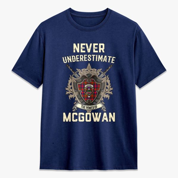 McGowan Tartan Crest 2D T-shirt - Never Underestimate Style For Discount - Image 3
