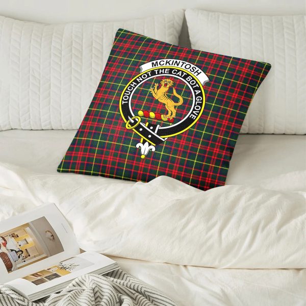 McKintosh Hunting Modern Tartan Crest Pillow Cover Online Hot Sale - Image 2