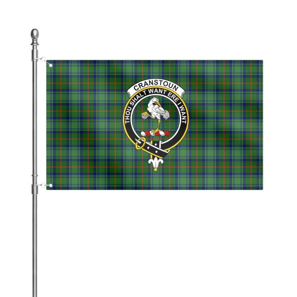 Cranstoun Tartan Crest House Flag Supply - Image 2