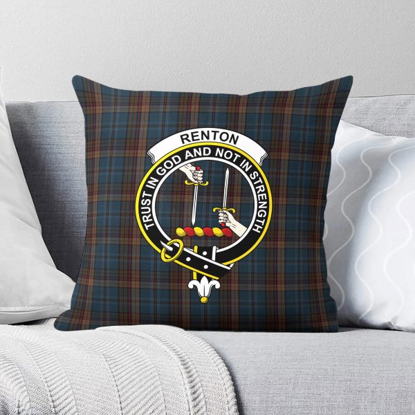 Renton Tartan Crest Pillow Cover Online Sale