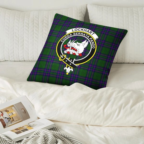 Lockhart Modern Tartan Crest Pillow Cover Online Sale - Image 2
