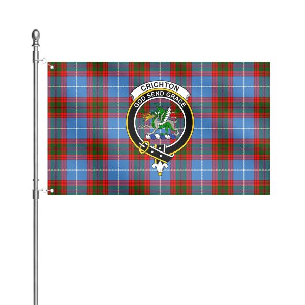Crichton Tartan Crest House Flag Online - Image 2